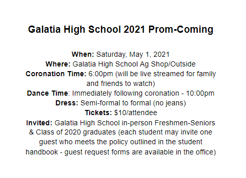 Prom-coming