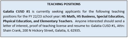 Teaching Positions